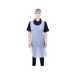 Plastic Apron White 27 Inch (Width) X 42 Inch (Length) 100 Pieces