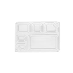 Black Base Rectangular 6-Compartment Container