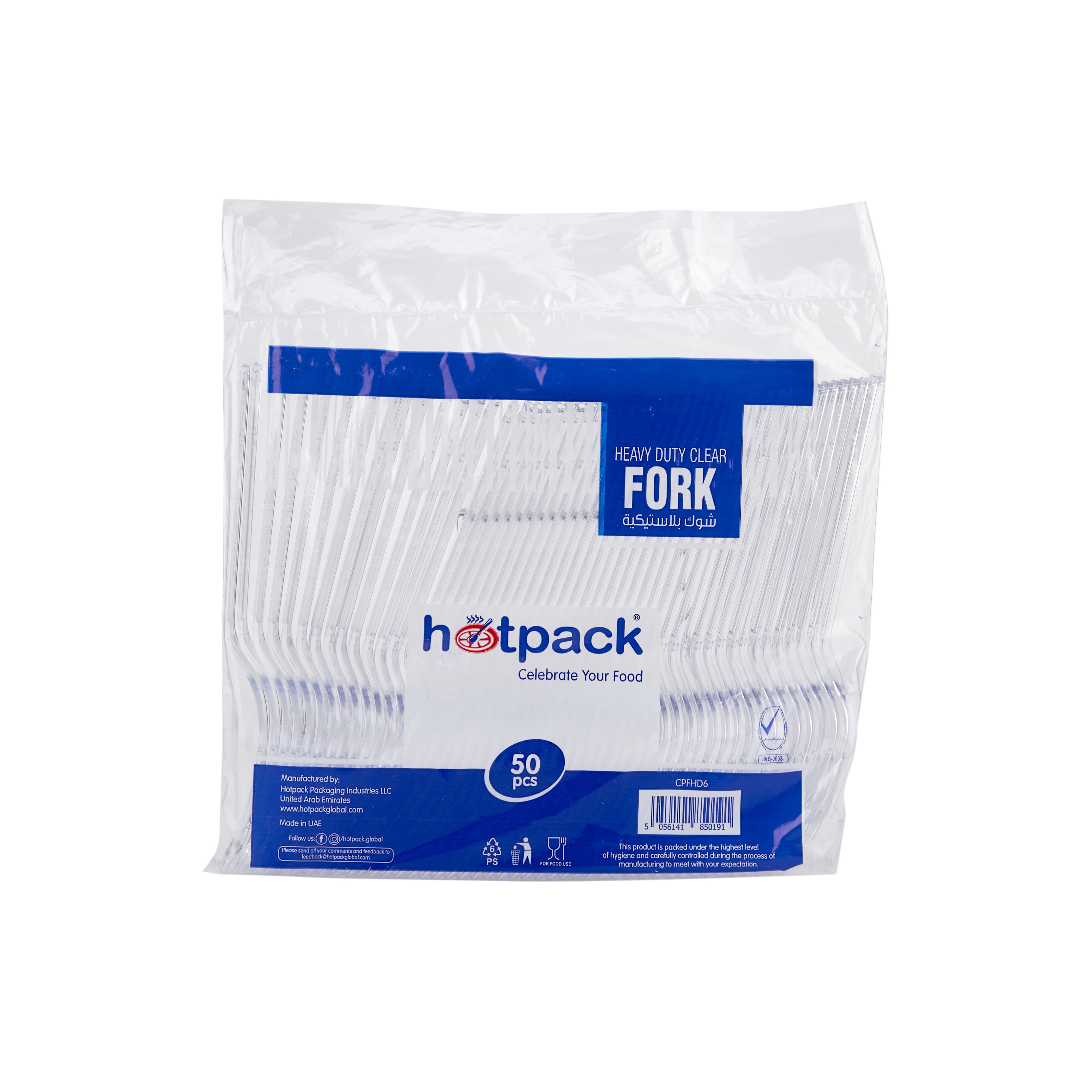 Hotpack | Plastic Heavy Duty Clear Fork | 1000 Pieces - Hotpack Global