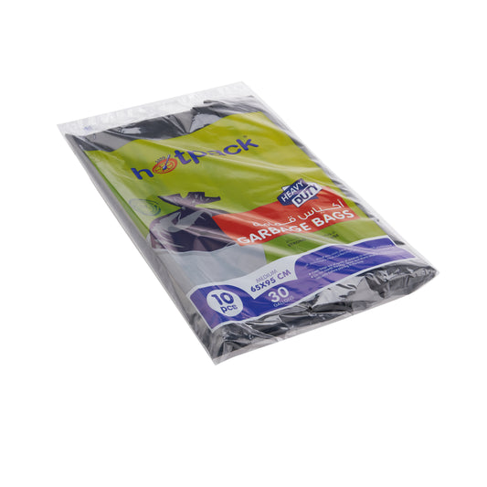 Hotpack | HEAVY DUTY GARBAGE BAG 30 GALLON MEDIUM 65 x 95 CM | 10 Pieces x 40 Pkts - Hotpack Global