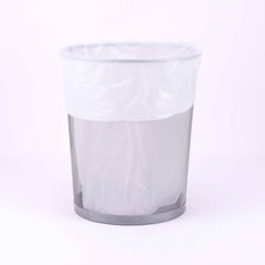 50 Bags X 4 Pieces  White Dustbin Liners 10 Gallons 45X55Cm