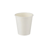 Heavy Duty White Single Wall Paper Cups 1000 Pieces