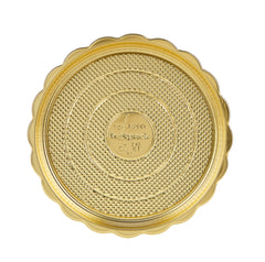Gold Base Round Cake Container With Lid