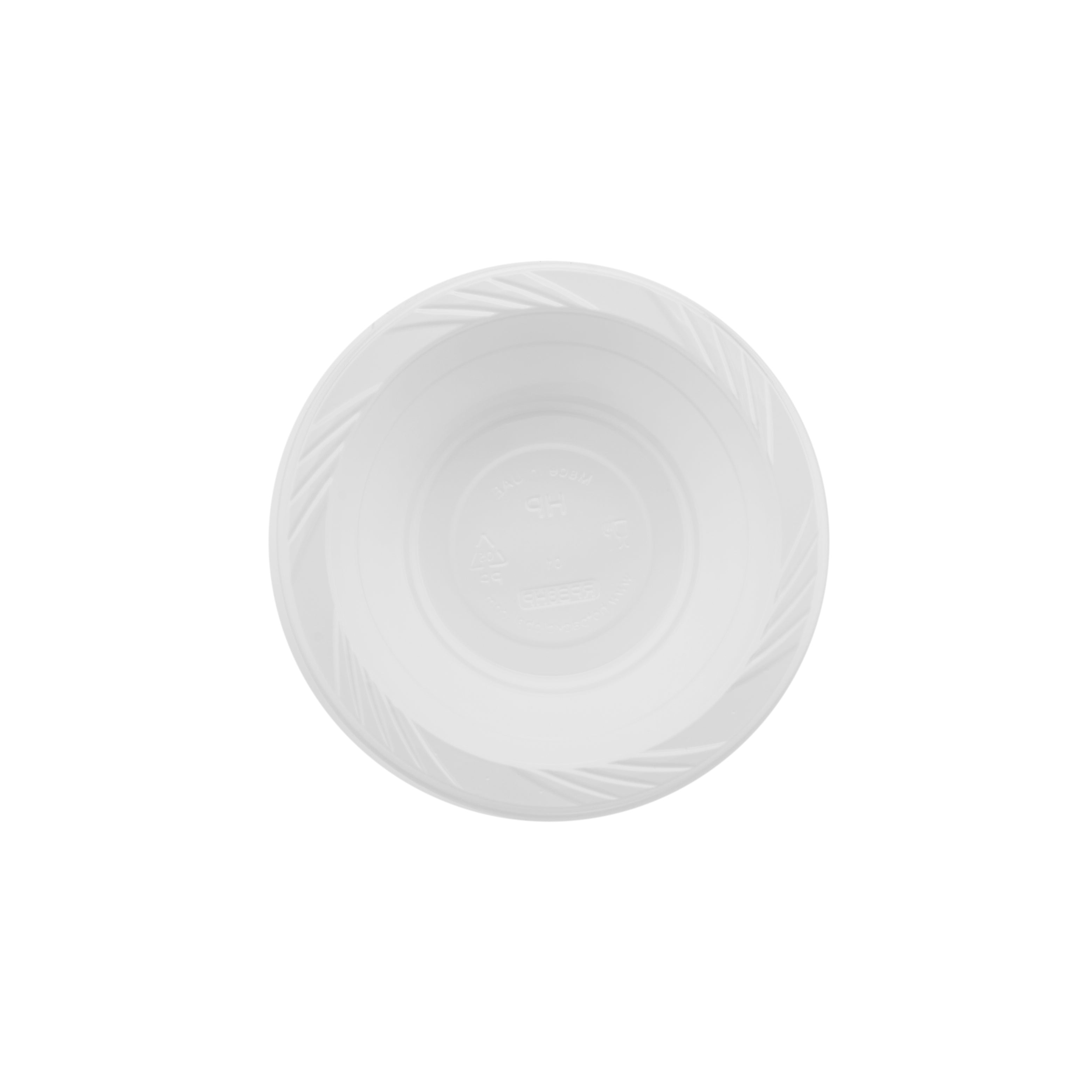 8 Oz Plastic White Bowl