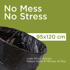 30 Bags Buy 2 Get 1 Free  Flat Garbage Bag 60 Gallon 95 X 120 Cm