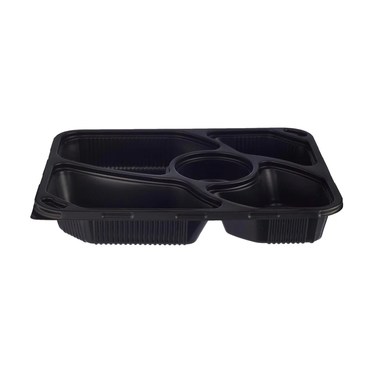 Black Base Rectangular 5-Compartment Container