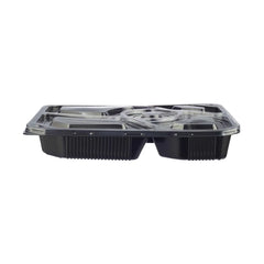 Black Base Rectangular 5-Compartment Container