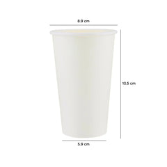 16 Oz White Single Wall Paper Cups