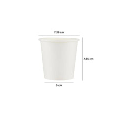 6.5 Oz White Single Wall Paper Cups 1000 Pieces - Hotpack Global