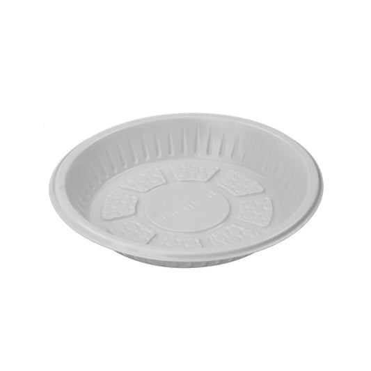 25 Pieces Round Plastic Plate 7 Inch