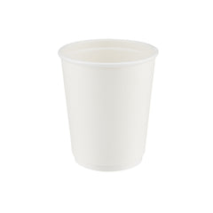 8 Oz White Double Wall Paper Cups