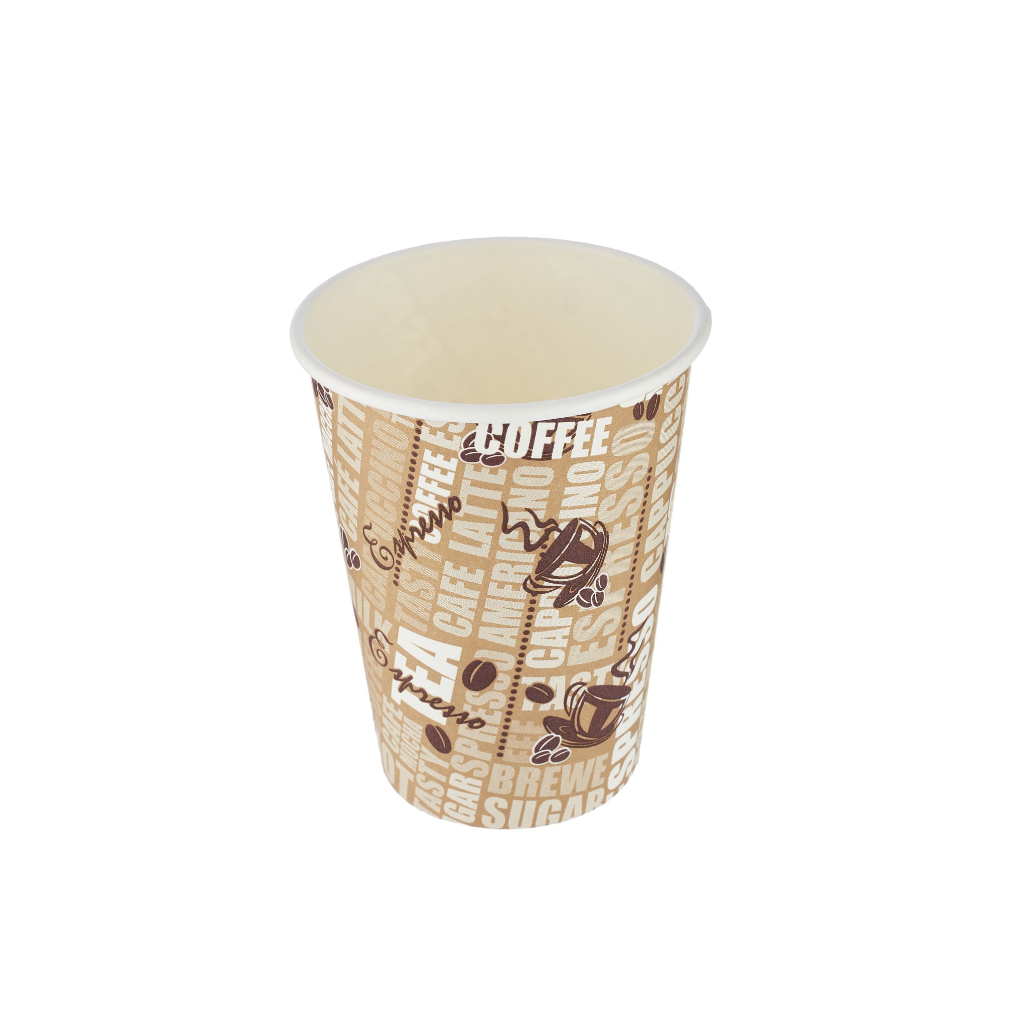 12 Oz Printed Single Wall Paper Cups