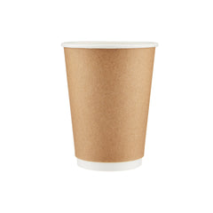 12 Oz Kraft Double Wall Paper Cups 500 Pieces - Hotpack Global