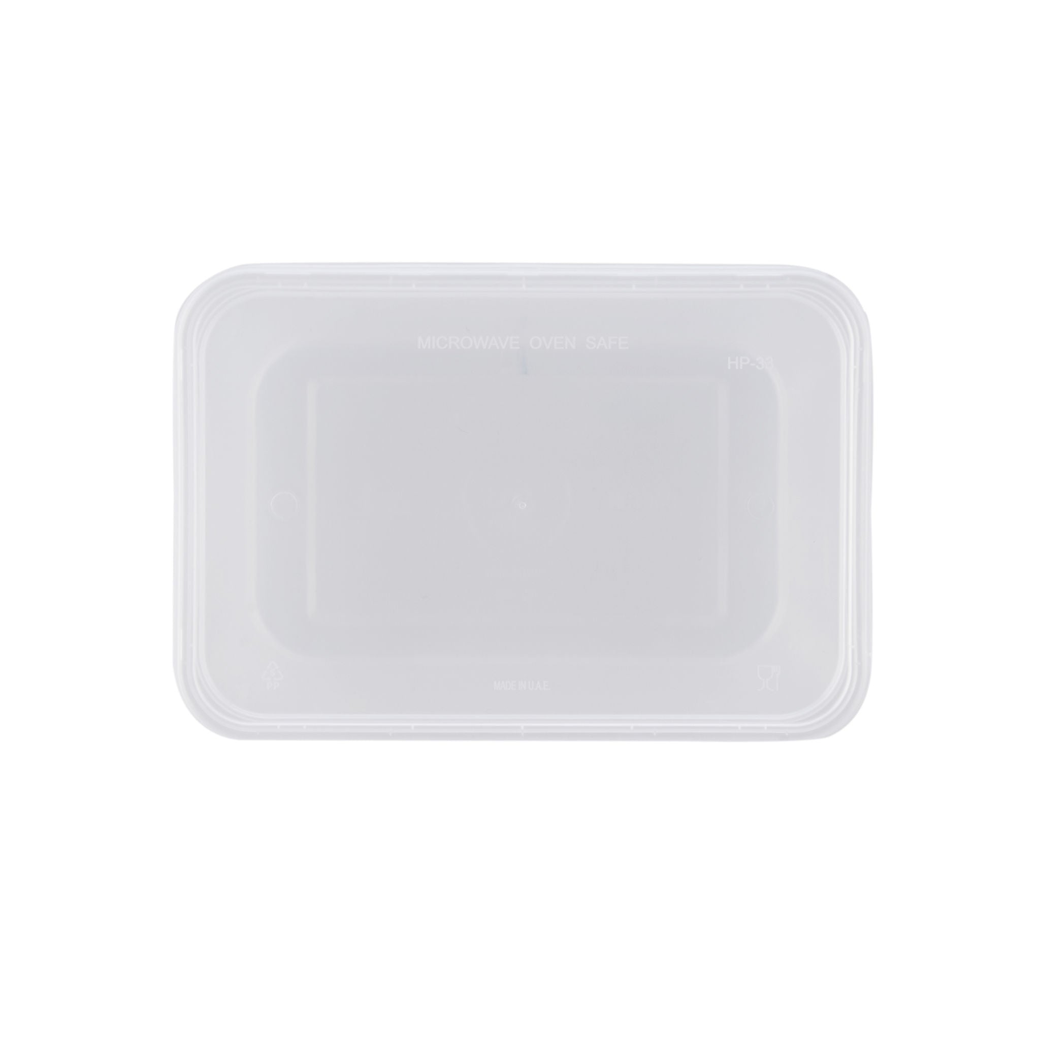 1000 Ml Clear Rectangular Microwavable Container+lid