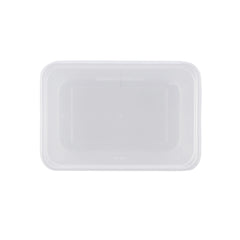 1000 Ml Clear Rectangular Microwavable Container+lid