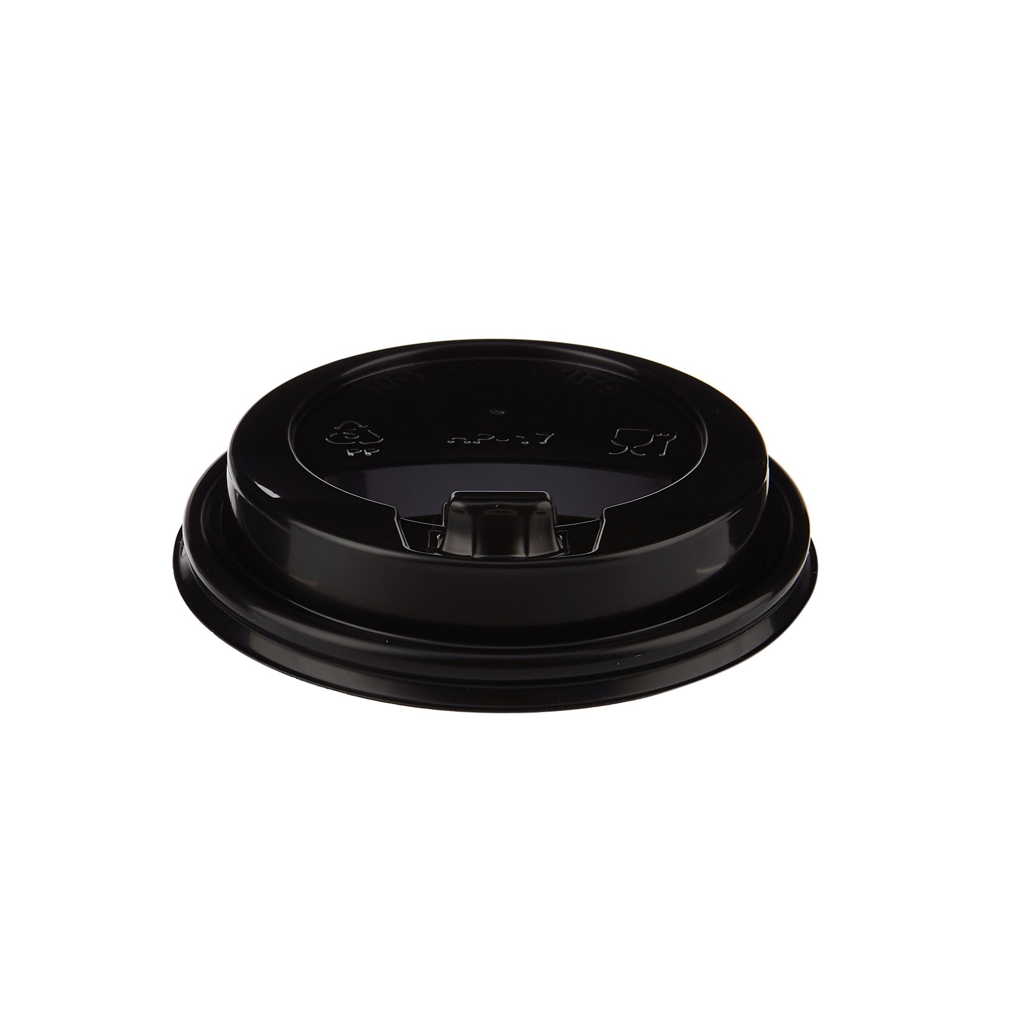 8 Oz Black Lids for Paper Cups - Hotpack Global