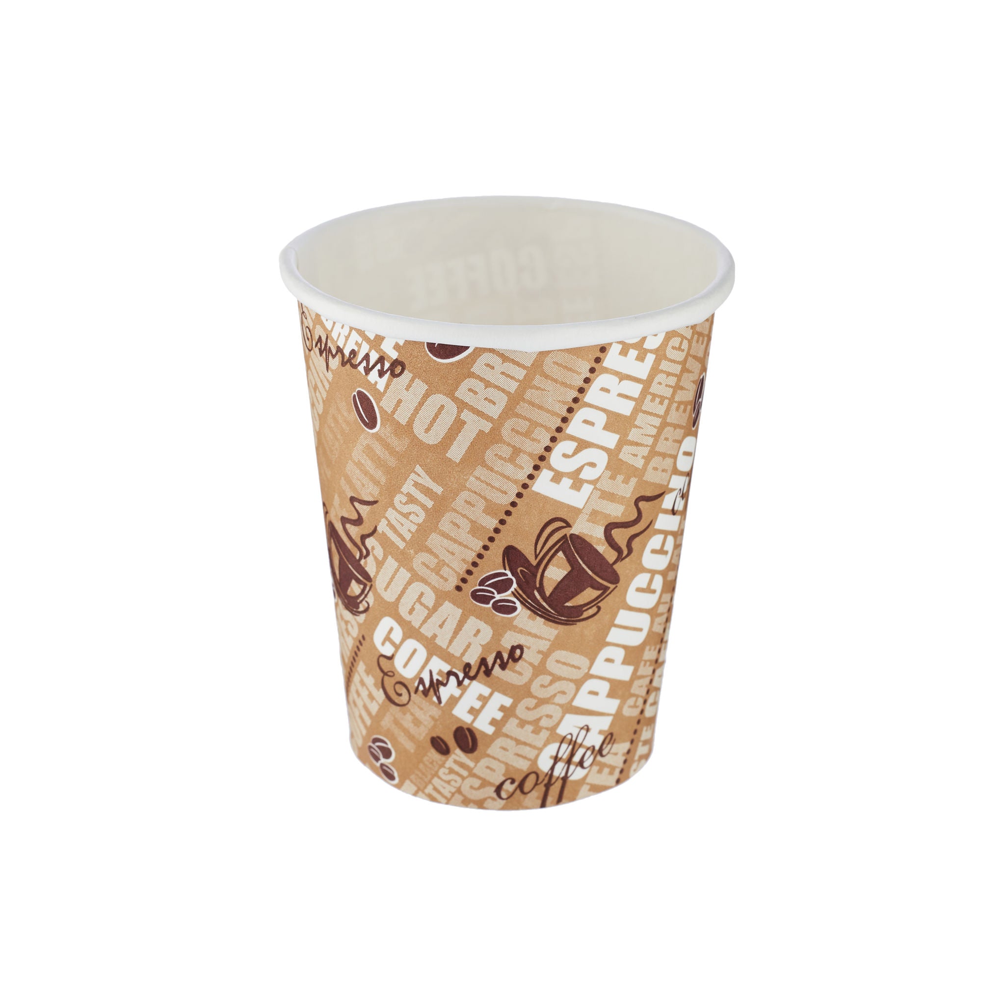 8 Oz Printed Single Wall Paper Cups 1000 Pieces - Hotpack Global