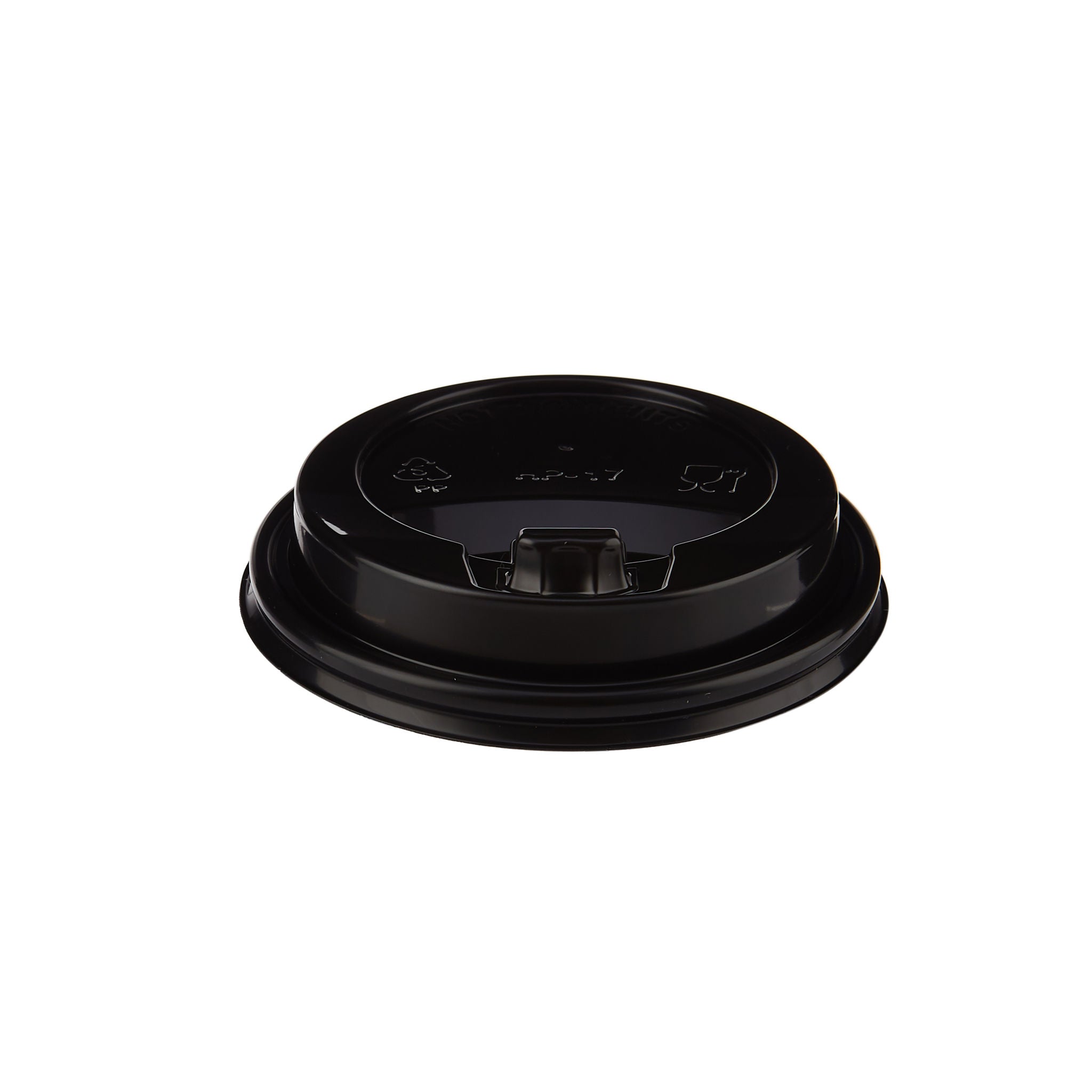 12&16 Oz Black Lids for Paper Cups - Hotpack Global