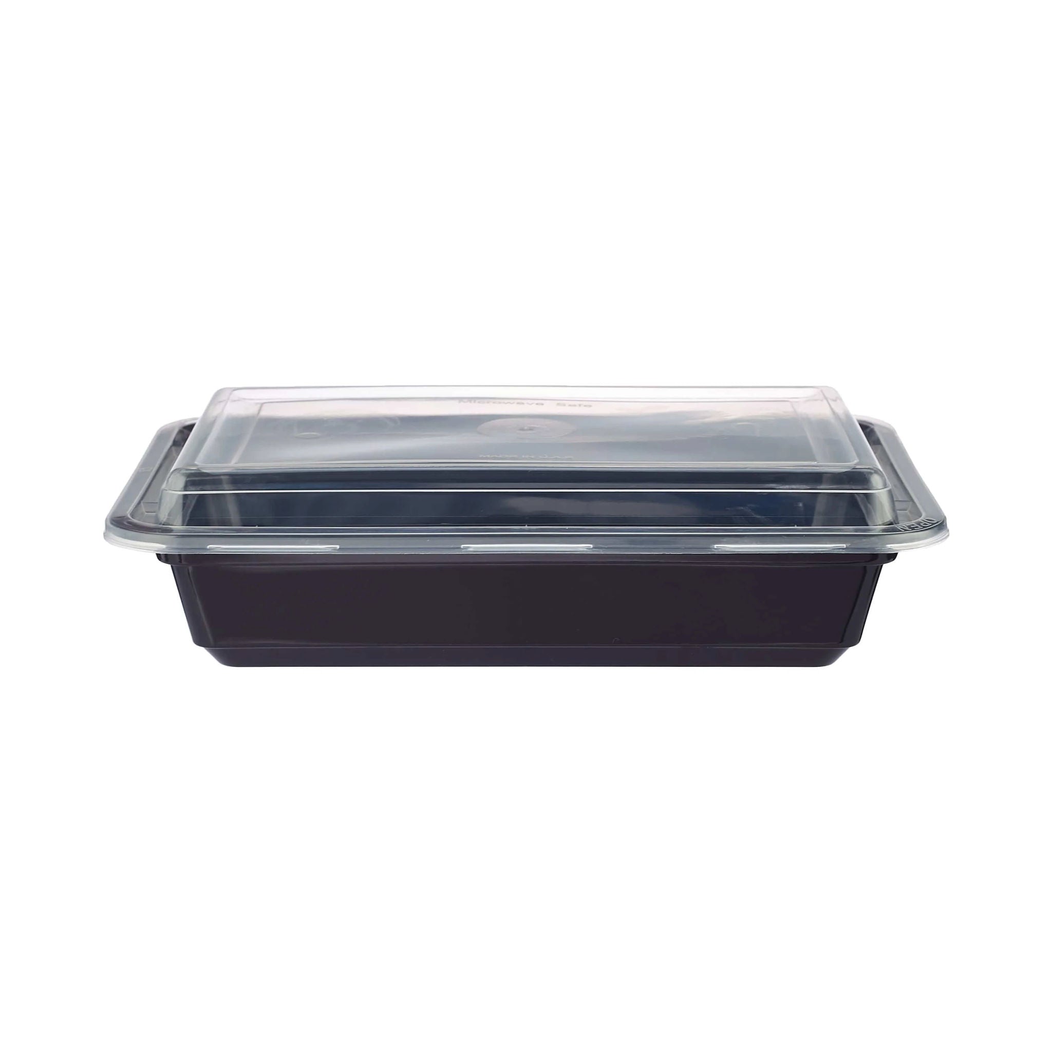 Black Base Rectangular Container 16 Oz 300 Pieces - Hotpack Global