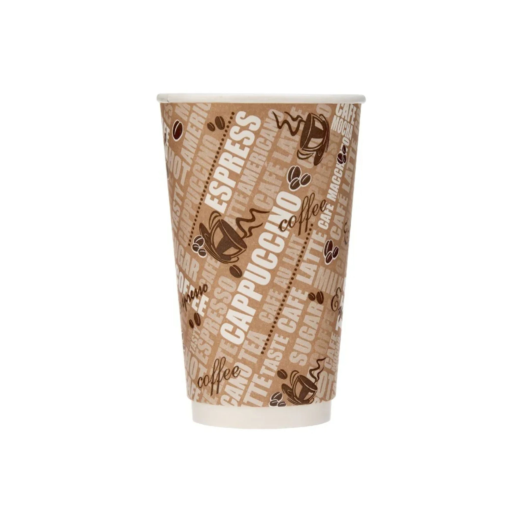 16 Oz Printed Double Wall Paper Cups