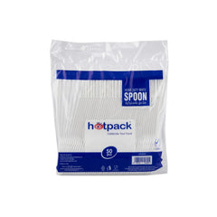 Hotpack | Plastic Heavy Duty White Spoon | 1000 Pieces - Hotpack Global