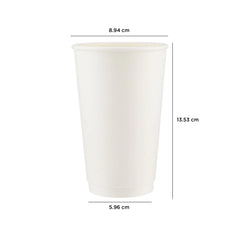 16 Oz White Double Wall Paper Cups