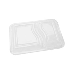 300 Pieces Black Base Rectangular 2-Compartment Container