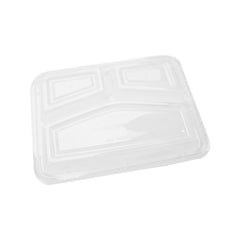 300 Pieces Black Base Rectangular 3-Compartment Container