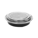 Black Base Round Container 32 Oz 300 Pieces - Hotpack Global