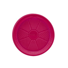 500 Pieces Color Round Plastic Plate 7 Inch