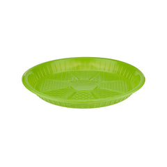 500 Pieces Color Round Plastic Plate 7 Inch