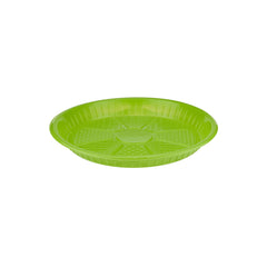 500 Pieces Color Round Plastic Plate 7 Inch