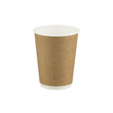 12 Oz Kraft Double Wall Paper Cups 500 Pieces - Hotpack Global