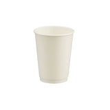 12 Oz White Double Wall Paper Cups 500 Pieces - Hotpack Global