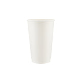16 Oz White Double Wall Paper Cups 500 Pieces - Hotpack Global