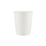 8 Oz White Double Wall Paper Cups 500 Pieces - Hotpack Global
