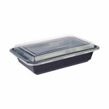 Black Base Rectangular Container 16 Oz 300 Pieces - Hotpack Global