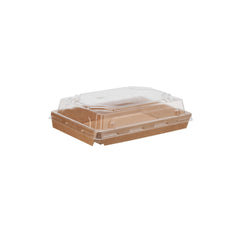 Kraft Flute Sushi Container With Lid