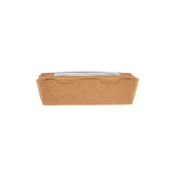 120 mm Kraft Lunch Box with Window - Hotpack Global