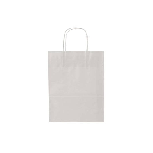 250 Pieces Paper Bag White Twisted Handle 32*20*33.5 cm