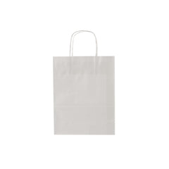 250 Pieces Paper Bag White Twisted Handle 32*20*33.5 cm