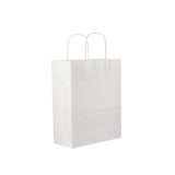 250 Pieces Paper Bag White Twisted Handle 32*20*33.5 cm