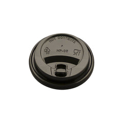 12&16 Oz Black Lids for Paper Cups - Hotpack Global