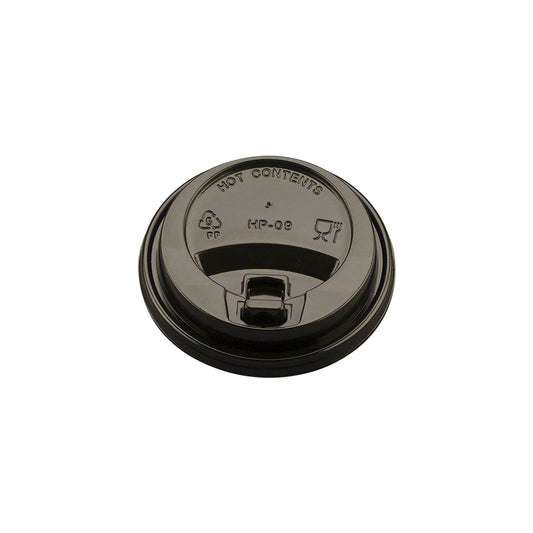 8 Oz Black Lids for Paper Cups - Hotpack Global