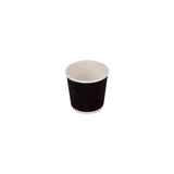  Black Ripple Paper Cups 8 Oz