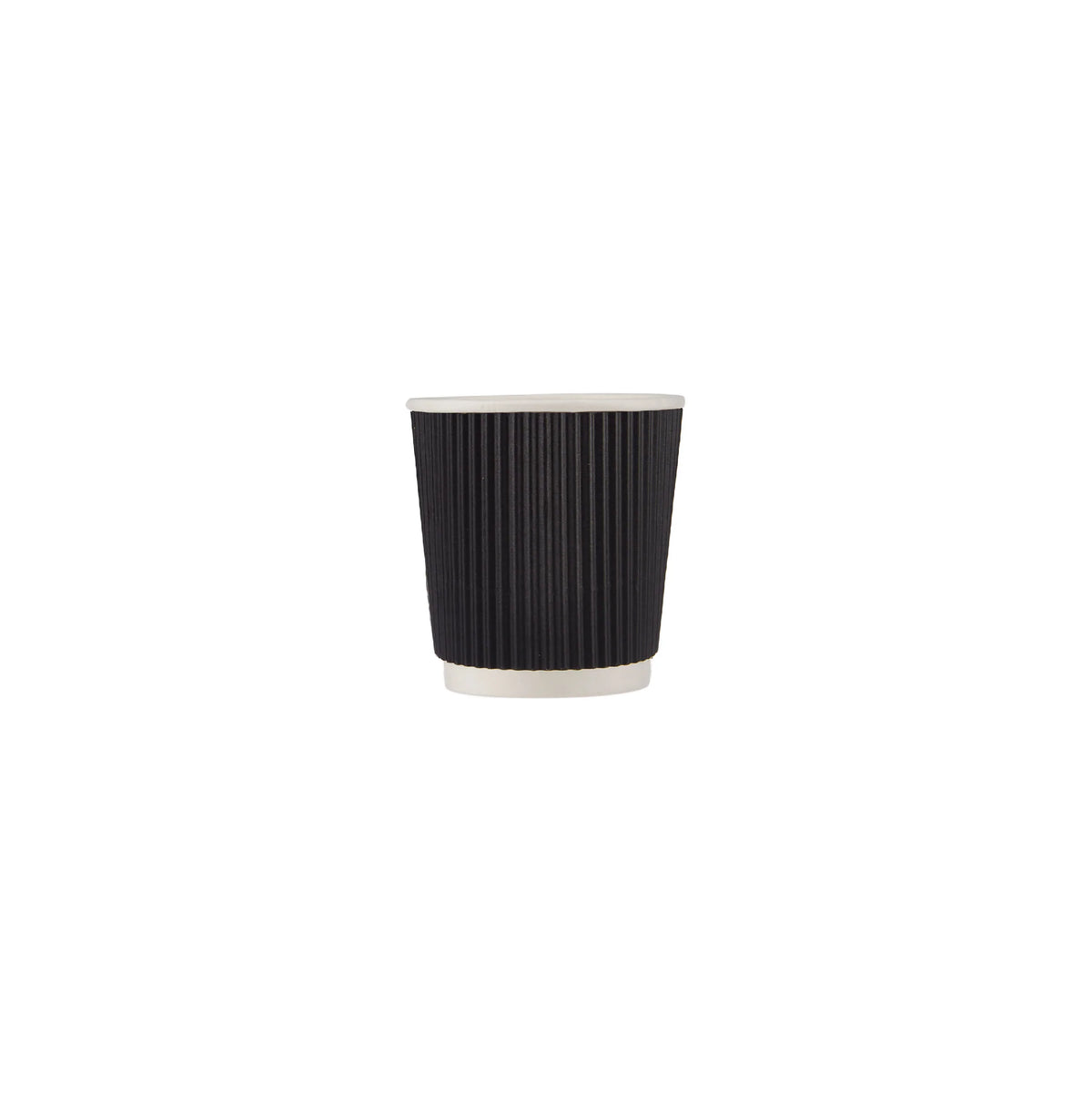  Black Ripple Paper Cups 8 Oz