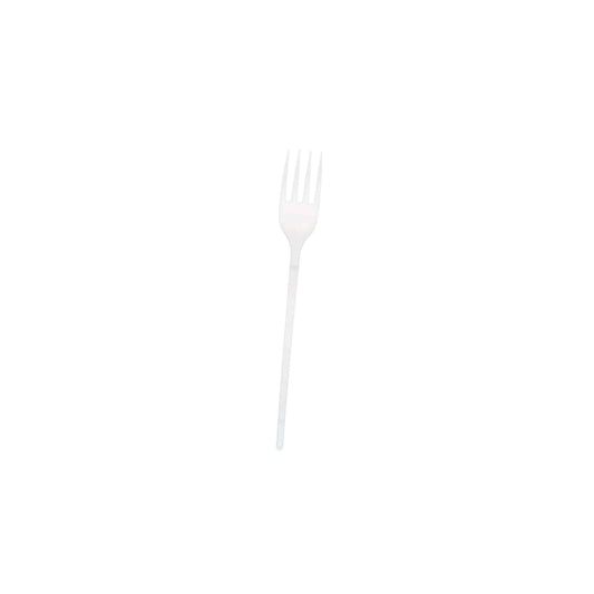 Plastic White Normal Fork  2000 Pieces - Hotpack Global