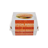 500 Pieces Paper Printed Burger Box Large.