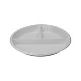 Hotpack | Round Plastic Plate 3-Compartment 10' | 500 Pieces - Hotpack Global