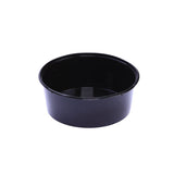 500 Pieces Black Round Microwavable Container 250 ml